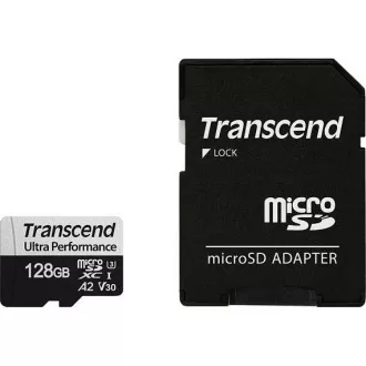 TRANSCEND MicroSDXC karta 128GB 340S, UHS-I U3 A2 Ultra Performace 160/125 MB/s