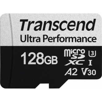 TRANSCEND MicroSDXC karta 128GB 340S, UHS-I U3 A2 Ultra Performace 160/125 MB/s