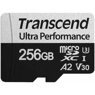 TRANSCEND MicroSDXC karta 256GB 340S, UHS-I U3 A2 Ultra Performace 160/125 MB/s