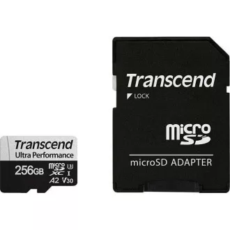 TRANSCEND MicroSDXC karta 256GB 340S, UHS-I U3 A2 Ultra Performace 160/125 MB/s