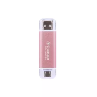 TRANSCEND Externí SSD ESD310P 2TB, External SSD, USB 10Gbps, Type C/A, růžová