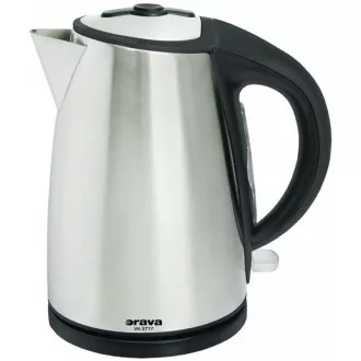 Orava VK-3717 rychlovarná konvice, 2000 W, 1.7 l, automatické vypnutí, stříbrná
