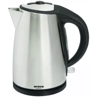 Orava VK-3717 rychlovarná konvice, 2000 W, 1.7 l, automatické vypnutí, stříbrná
