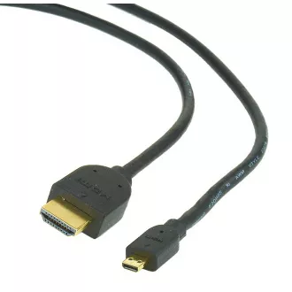 GEMBIRD Kabel HDMI-HDMI micro 3m, 1.3, M/M stíněný, zlacené kontakty, černý GEMBIRD Kabel HDMI-HDMI micro 3m, 1.3, M/M stíněný, zlacené kontakty, černý