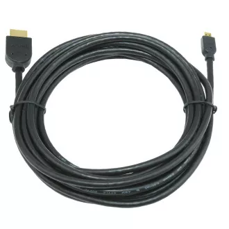 GEMBIRD Kabel HDMI-HDMI micro 3m, 1.3, M/M stíněný, zlacené kontakty, černý GEMBIRD Kabel HDMI-HDMI micro 3m, 1.3, M/M stíněný, zlacené kontakty, černý