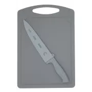 Steuber Krájecí deska s nožem Chef šedá 36 x 25 cm