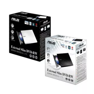 ASUS DVD Writer SDRW-08D2S-U LITE/BLACK, External Slim DVD-RW, black, USB