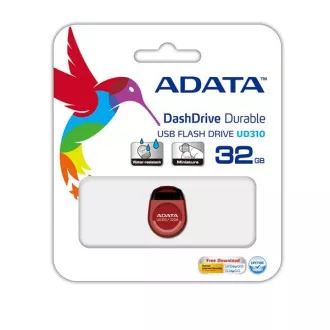 ADATA Flash Disk 32GB UD310, USB 2.0 Dash Drive Durable, červená ADATA Flash Disk 32GB UD310, USB 2.0 Dash Drive Durable, červená