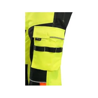 Kalhoty CXS BENSON výstražné, pánské, žluto-černé, vel. 52