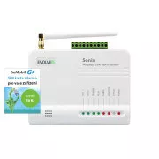 EVOLVEO Sonix - bezdrátový GSM alarm (4 ks dálk. ovl., PIR čidlo pohybu, čidlo na dveře/okno, externí repro, Android/iPhone