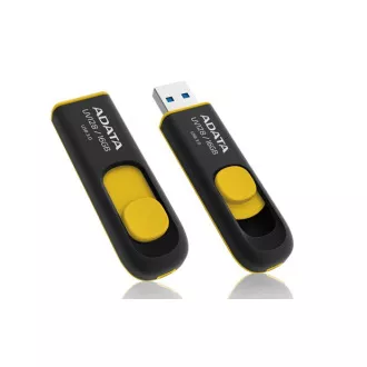 ADATA Flash Disk 16GB UV128, USB 3.1 Dash Drive (R:40/W:25 MB/s) černá/žlutá ADATA Flash Disk 16GB UV128, USB 3.1 Dash Drive (R:40/W:25 MB/s) černá/žlutá