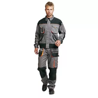 FF CARL BE-01-002 bunda bílá/šedá 54