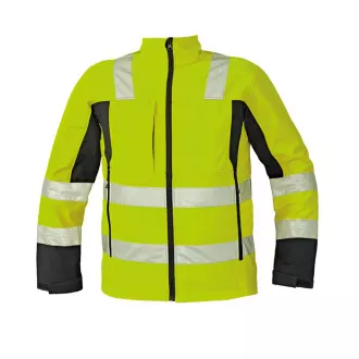 MALTON softshell. bunda HV žlutá M
