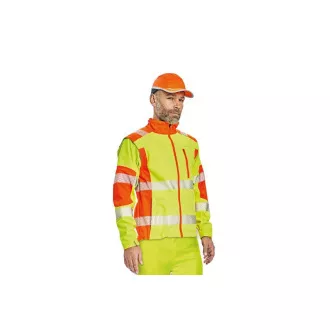 LATTON softsh. bunda HV žlutá/oranž. M