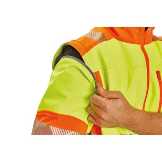LATTON softsh. bunda HV žlutá/oranž. M