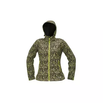 YOWIE print.soft. bunda hnědá/zelená XL