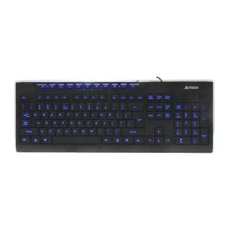 A4tech multimediální klávesnice KD-800L modře podsvícená, CZ/US, USB A4tech multimediální klávesnice KD-800L modře podsvícená, CZ/US, USB