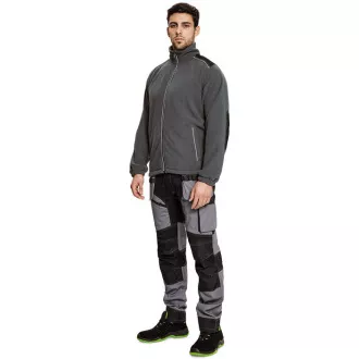 KNOXFIELD fleece bun antracit/červ XXL