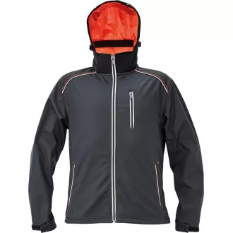 KNOXFIELD softshell bunda antra/červ XS