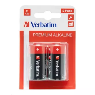 VERBATIM Alkalické baterie C, 2 PACK / LR14