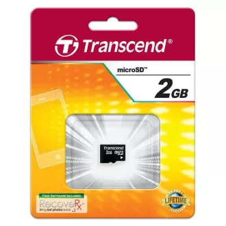 TRANSCEND MicroSD karta 2GB, bez adaptéru
