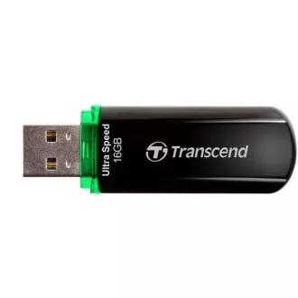 TRANSCEND Flash Disk 16GB JetFlash®600, USB 2.0 (R:32/W:16 MB/s) černá/zelená
