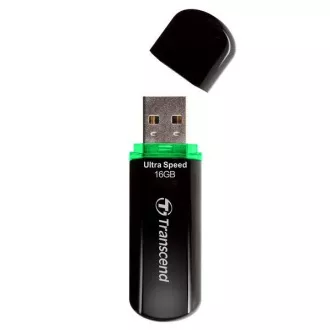 TRANSCEND Flash Disk 16GB JetFlash®600, USB 2.0 (R:32/W:16 MB/s) černá/zelená