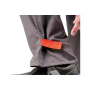 DESMAN kalhoty do pasu šedá/oranžová 48