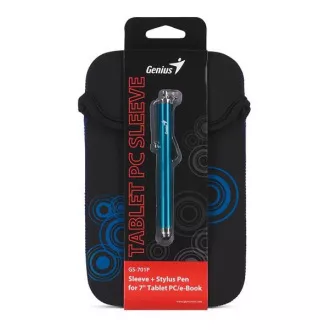 GENIUS GS-701P, bundle pouzdro na 7" Tablet PC černé + dotykové pero modré