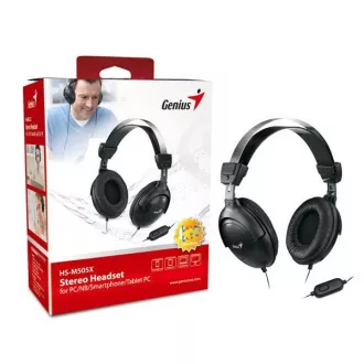 GENIUS sluchátka s mikrofonem HS-M505X, single jack