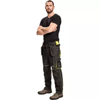KNOXFIELD 320 kalhoty antracit/žlutá 46