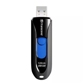 TRANSCEND Flash Disk 128GB JetFlash®790, USB 3.1 (R:90/W:40 MB/s) černá/modrá