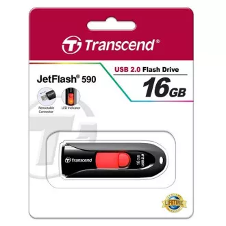 TRANSCEND Flash Disk 16GB JetFlash®590K, USB 2.0 (R:13/W:4 MB/s) černá TRANSCEND Flash Disk 16GB JetFlash®590K, USB 2.0 (R:13/W:4 MB/s) černá