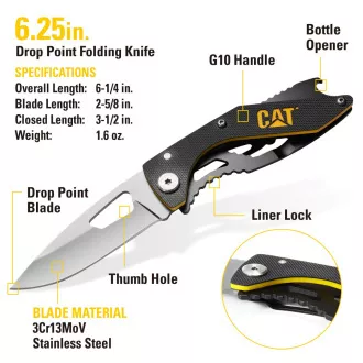 Caterpillar Dárková multifunkční sada, 2 nože a klíčenka CT240125