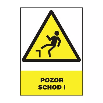 12312 T. Pozor - schod -bezpeč.tabulka