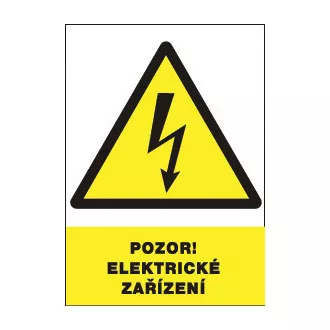 12301 T. Pozor-el.zaříz.-bezp.tabulka