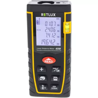 RHT 100 laserový dálkoměr 40m RETLUX RHT 100 laserový dálkoměr 40m RETLUX
