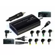 EUROCASE univerzální napájecí adaptér 100W, AC 110-240V/CAR DC 12V, DC 12- 20, 9 koncovek