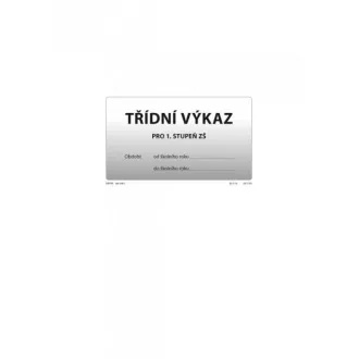 Tiskopis Třídní výkaz pro 1.stupeň ZŠ A4 8 stran OPTYS Tiskopis Třídní výkaz pro 1.stupeň ZŠ A4 8 stran OPTYS