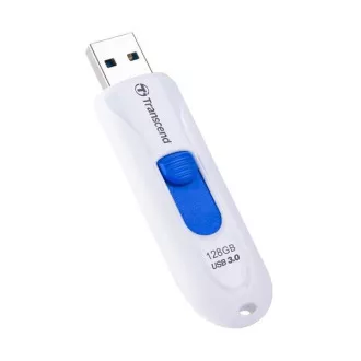 TRANSCEND Flash Disk 128GB JetFlash®790, USB 3.1 (R:90/W:40 MB/s) bílá/modrá