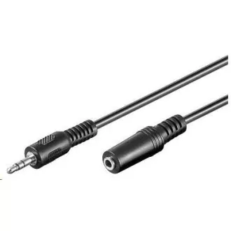 PREMIUMCORD Kabel audio 3, 5mm Jack - Jack prodlužovací 5m (M/F, stereo)