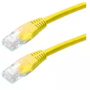 Patch kabel Cat6, UTP - 0, 5m, žlutý
