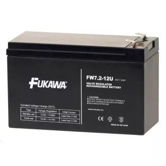 Baterie - FUKAWA FW 7, 2-12 F2U (12V/7, 2 Ah - Faston 250), konektor - 6.3mm, životnost 5let