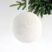 Eurolamp Vánoční ozdoba sněhová koule 25 cm, 1 ks