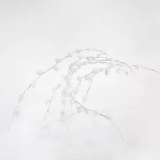 Eurolamp Vánoční dekorace bílá větvička, 120 cm, 1 ks