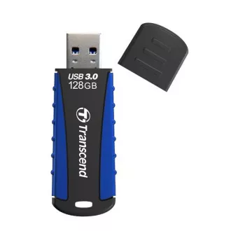 TRANSCEND Flash Disk 128GB JetFlash®810, USB 3.0 (voděodolný, nárazuvzdorný) (R:90/W:40 MB/s) černá/modrá