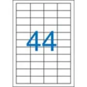 Etikety 48,5x25,4mm 4řadé 44etiket na archu 100listů Victoria