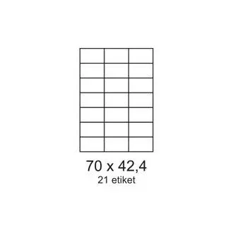 Etikety 70x42,3mm 21etiket na archu 100listů Smartline