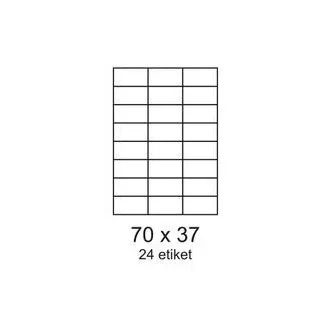 Etikety 70x37mm 24etiket na archu 100listů Smartline