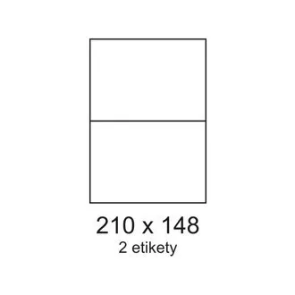 Etikety 210x148mm 2etikety na archu 100listů Smartline